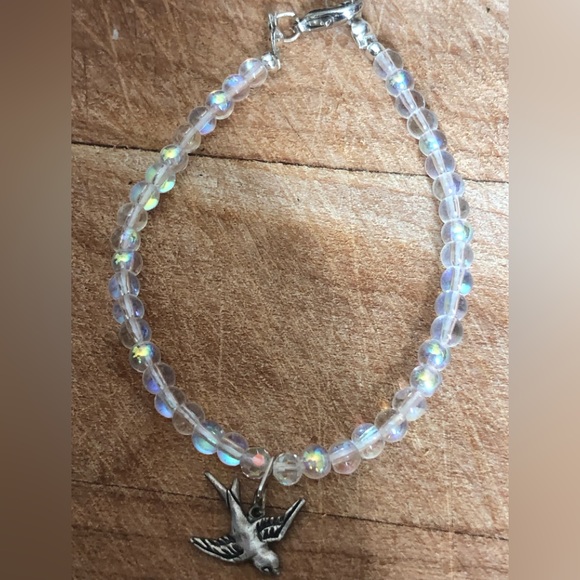 Iridescent Swallow Charm Bracelet - Picture 3 of 10
